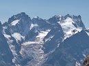 Vue du Galibier sur les Ecrins